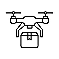 Drone delivery service package shipping logistics transportation courier technology future aerial