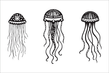 Jellyfish Silhouette Vector | Ocean Sea Life Clipart SVG & PNG Files

Minimalist Jellyfish Vector | Marine Animal Silhouette for Cricut & Print

Jellyfish SVG Bundle | Underwater Sea Creature Vector C
