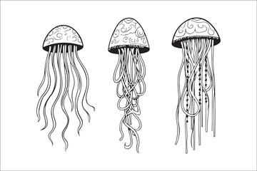 Jellyfish Silhouette Vector | Ocean Sea Life Clipart SVG & PNG Files

Minimalist Jellyfish Vector | Marine Animal Silhouette for Cricut & Print

Jellyfish SVG Bundle | Underwater Sea Creature Vector C