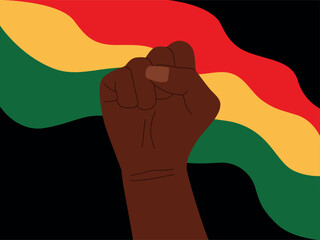 Juneteenth Independence Day american holiday, celebrated in June 19. African-American history and heritage. Poster, greeting card, banner. Vector illustration