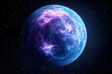 Fototapeta premium A vibrant, otherworldly depiction of a celestial sphere.