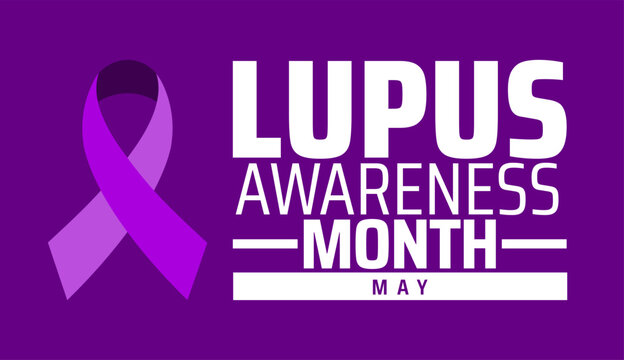 Lupus Awareness Month background banner or poster design template. observed every year in May. Holiday concept. Use to any Template, card, poster, placard, template.