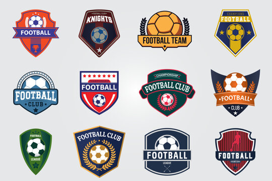 Football Logo Bundle Soccer Club Badges & Team Emblems Pack 