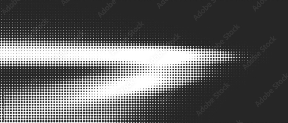 Poster Abstract Noise Halftone Background Pattern with Distress Effect Overlay in Black and Grain Gradient Dot, Featuring Grainy Sand Stipple Texture for Retro Grunge Designs