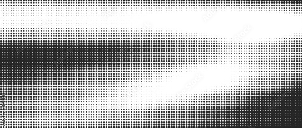 Aufkleber Abstract Comic Effect Vector Background with Line Patterns and Textures for Art and Design featuring Black and White Halftone Elements in Retro Manga Style.