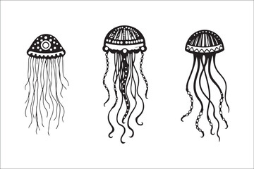 Jellyfish Silhouette Vector | Ocean Sea Life Clipart SVG & PNG Files

Minimalist Jellyfish Vector | Marine Animal Silhouette for Cricut & Print

Jellyfish SVG Bundle | Underwater Sea Creature Vector C