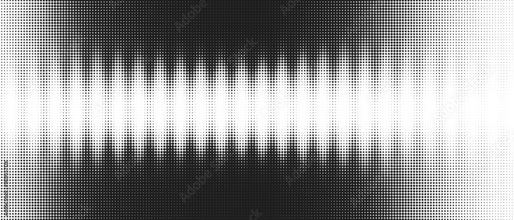 Poster Creative Vector Background with Halftone Glass Texture and Lined Gradient Pattern. Abstract Dot Design for Graphic Artistic Poster or Decorative Screen Print