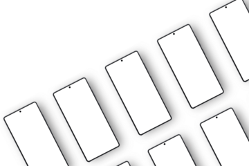 Premium Smartphone in Jet Black, Isolated Product Visualization, Android phone png screen