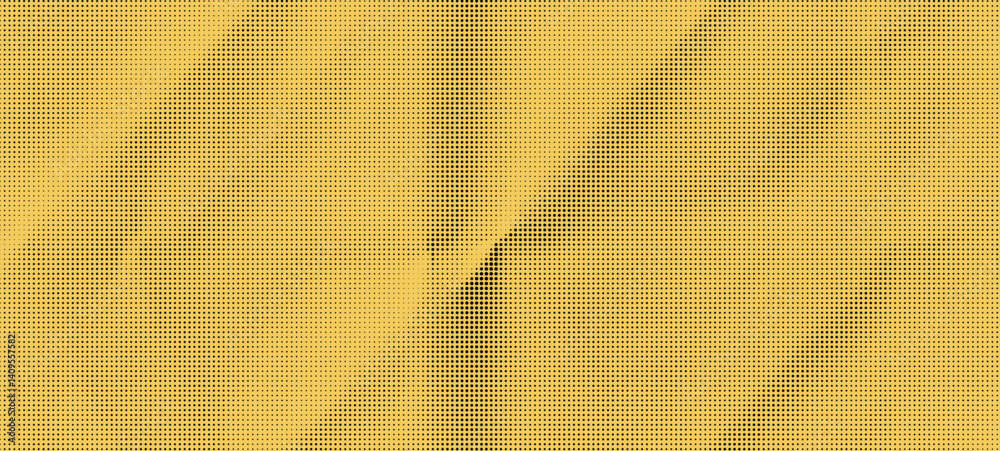Poster Vintage Abstract Yellow Overlay Background with Rough Paper Pattern and Collage Effect. Includes Gradient Dots and Black Noise for a Retro Comic Book Feel. Perfect for Crafting and Design Projects