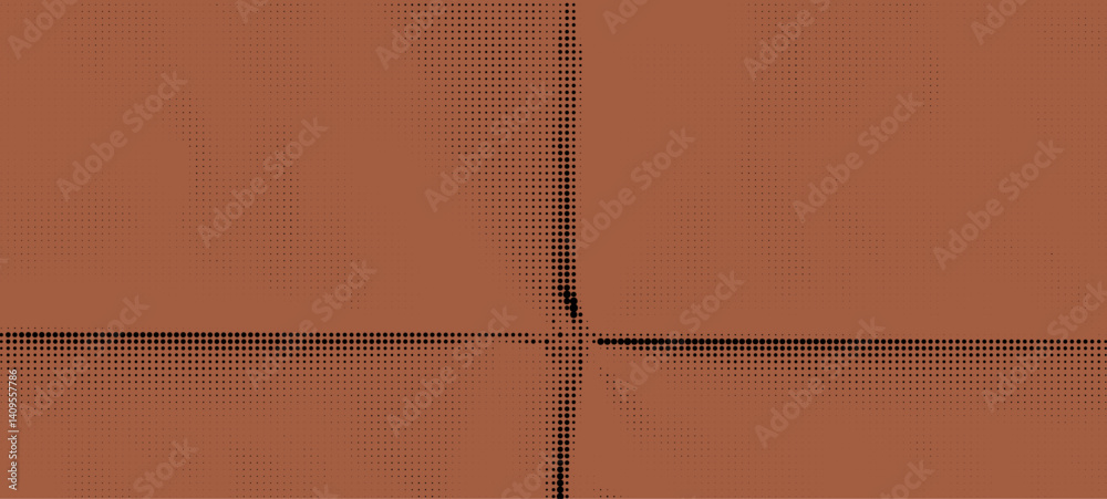 Poster vintage orange and brown abstract collage with rough paper pattern overlay and grungy effect creatin