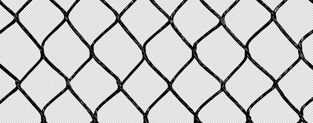 Isolated Abstract Metal Texture with Broken Chainlink Fence, Featuring Mesh and Wire Details in an EPS Vector Illustration. Ideal for Industrial Design or Security Themes