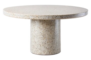 Terrazzo Granite Pedestal Table Line Art Design