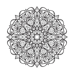 A mandala with unique and detailed patterns.