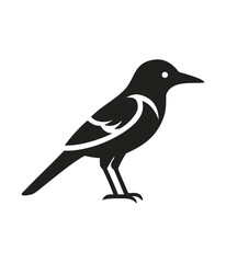 Fototapeta premium Bird Silhouette: Minimalist Nature-Inspired Design