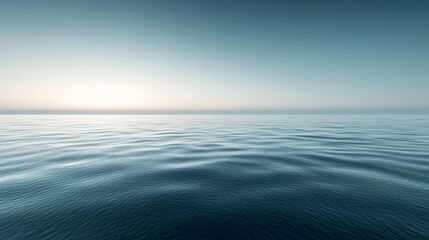 Obraz premium Serene Ocean Horizon at Dawn's Embrace of excellence in splendor beyond compare with grace