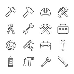 Blueprint of Tools: A comprehensive blueprint showcases an array of essential tools, meticulously arranged to represent the diverse implements utilized across the construction and maintenance sector.