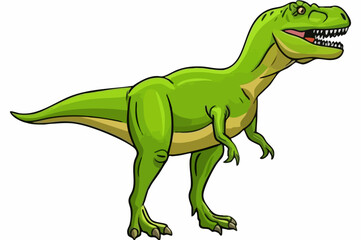 Fototapeta premium Cartoon Tyrannosaurus Rex Illustration. Vector Image