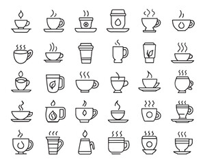 Coffee Mug Outline Illustrations