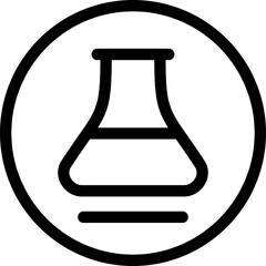 Beaker Outline Style Icon