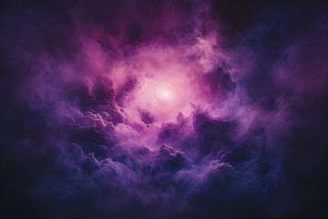 A vibrant, swirling nebula, with a luminous center.