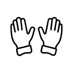 Obraz premium Illustration of Hands in Gloves for Safety or Protection 