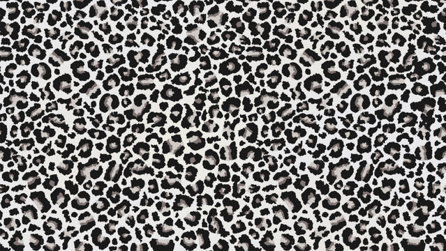 White leopard pattern. Seamless vector background with animal skin. Fashionable snow leopard fur. Modern spotted fabric design for clothes and linen.