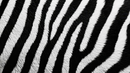 Close-up view of a zebra's distinctive black and white coat.