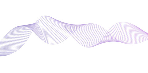 Abstract Flowing Wave Lines on White. Smooth Fluid Lines Abstract Art for background