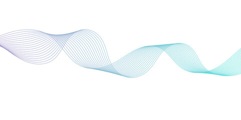 Abstract Flowing Wave Lines on White. Smooth Fluid Lines Abstract Art for background