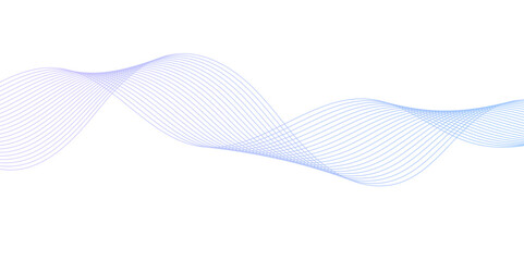 Abstract Flowing Wave Lines on White. Smooth Fluid Lines Abstract Art for background