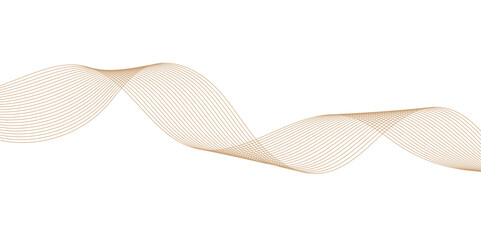 Fototapeta premium Abstract Flowing Wave Lines on White. Smooth Fluid Lines Abstract Art for background
