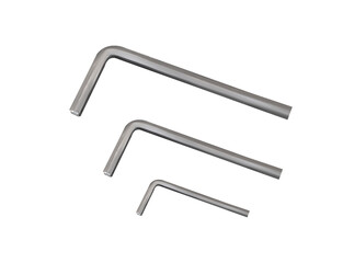 Screw driver set in a transparent background