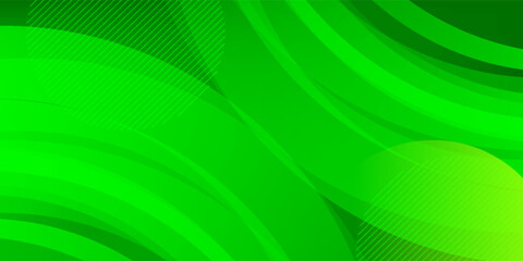 Abstract green curve background. Art and Illustration