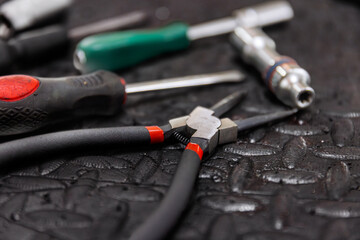 screwdriver and screw