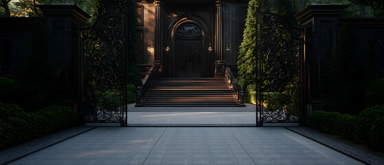 Fototapeta premium Grand Estate Entrance