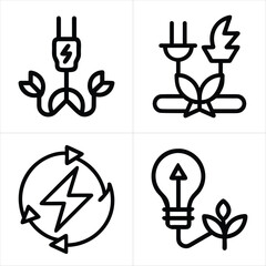 energy icon set
