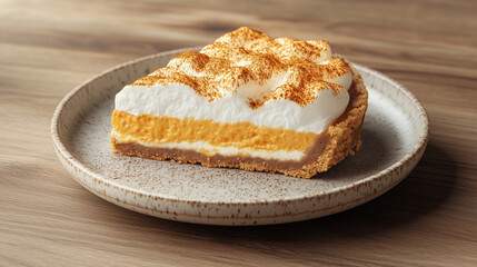 シナモン香るふわとろ生クリームのラグジュアリーパンプキンタルト | クリーミーな質感