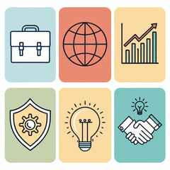 business icon set. corporate icon for Professional company and business