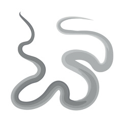 black watercolor pattern isolated on white background