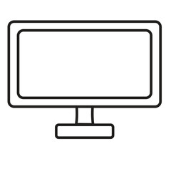 Cute cartoon hand drawn vector computer icon.