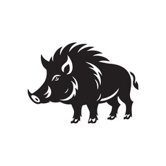 Obraz premium wild boar vector illustration