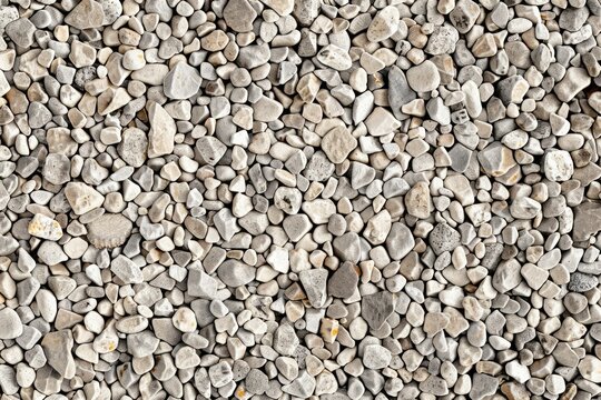 Photo of Pile of small pebble stones. Background texture for backdrops or mapping