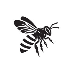 vector illustration of a bee