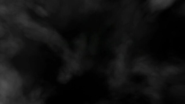 Fog Flowing on black background VFX Asset