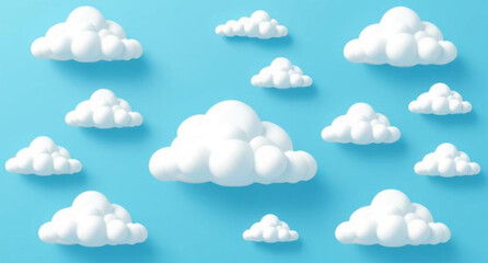 set of clouds 