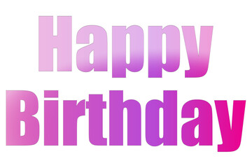 Happy Birthday（誕生日おめでとう）のシンプルなロゴマーク
