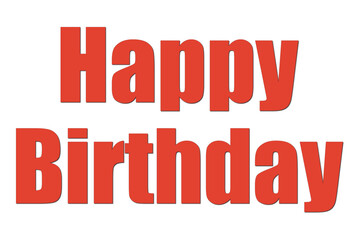 Happy Birthday（誕生日おめでとう）のシンプルなロゴマーク
