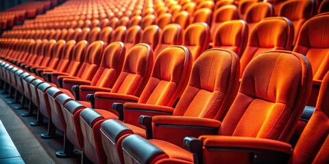 Fototapeta premium Empty Cinema Seats: Event, Conference, Theatre, Show, Presentation, Audience