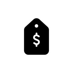Price tag with dollar icon. Modern design perfect for symbolizing price, cost, value, sale, or discounts