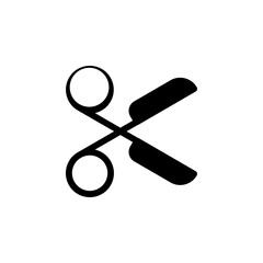 scissors icon. Perfect for design projects, illustrations, and educational materials. Isolated on transparent background.